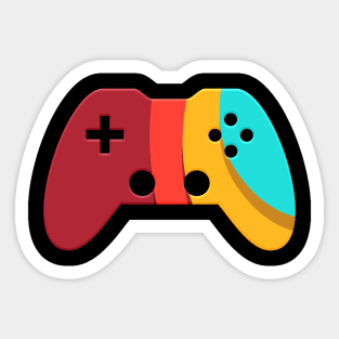 Video Game Lover Christmas Wrapping Gift Design Sticker